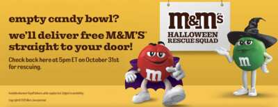 Halloween Treat: FREE M&M’s Delivered to Your Door!