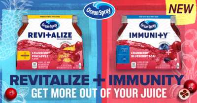 Ocean Spray Revi+alize Juices for Free