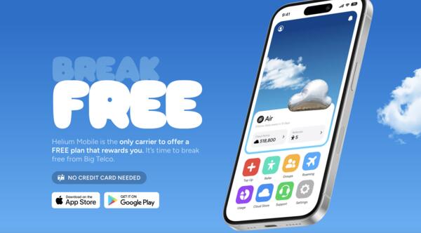 Helium Mobile Deal: FREE Plan, No Credit Card Required!