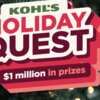 Join Kohl’s Holiday Quest Sweepstakes & Instant Win Game!