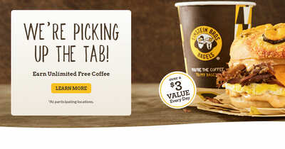 Free Einstein Bros Unlimited Free Coffee Deal, hurry up!