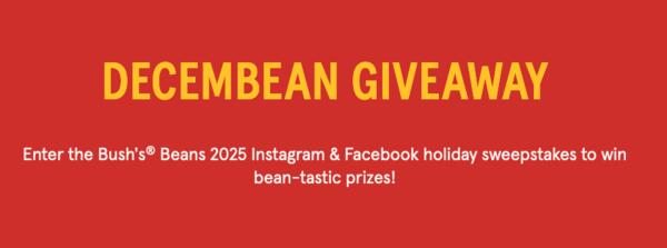 Enter the Bush’s Beans Decembean Giveaway Today!