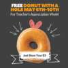 Teachers can SCORE a FREE donut at LaMar's!