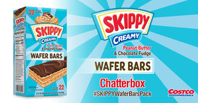 Free SKIPPY® Creamy Peanut Butter & Chocolate Fudge Wafer Bars! Apply today!