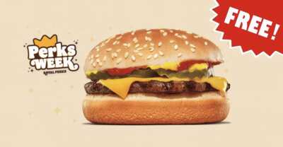 Crown Yourself with FREE Food – Cheeseburger Perk at Burger King!
