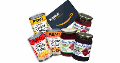 Earn a $250 Amazon Gift Card and a Aunt Nellie’s & READ Family Prize Packs