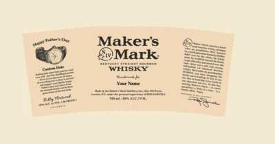 Celebrate Dad with a FREE Custom Label from Maker’s Mark