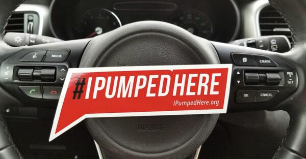 Show You #IPumpedHere – Get Your FREE Sticker Now!