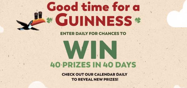 Celebrate St. Patrick’s Day with Guinness & Win Prizes!