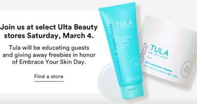 Freebies at Ulta Embrace Your Skin Day