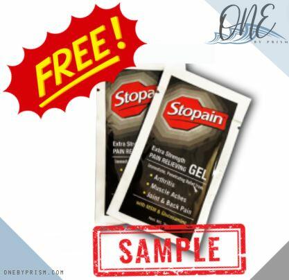 Free Extra Strength Pain Relief Gel Sample