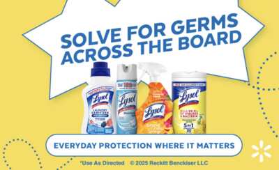Clean Up with This Deal – FREE Lysol Wipes at Walmart!
