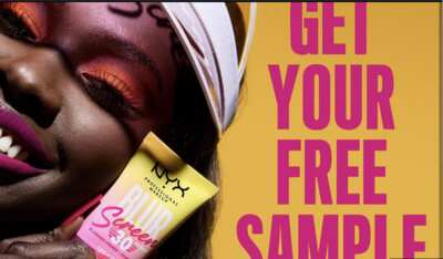 Claim a FREE NYX Blurscreen SPF 30 Primer Sunscreen Sample