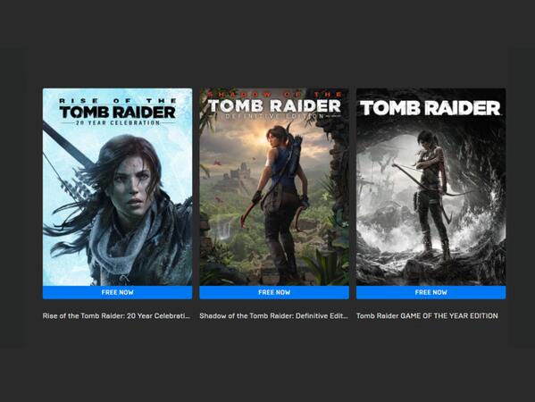 Free Tomb Raider Games by Epic Games