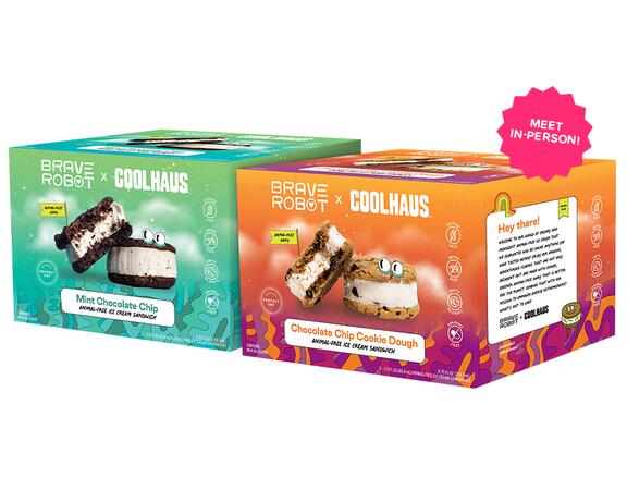 Brave Robot x Coolhaus Animal-Free Ice Cream Sandwiches for Free