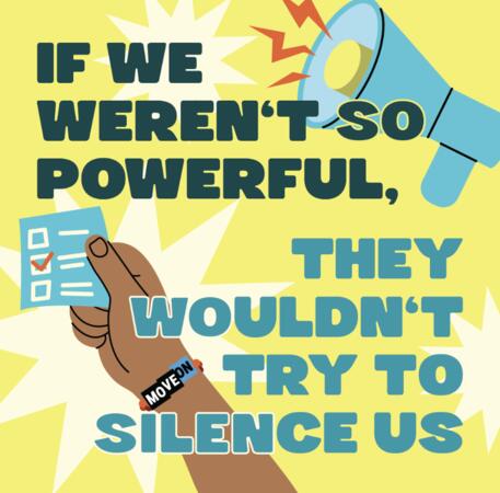 Score a FREE "If We Weren't So Powerful, They Wouldn't Try to Silence Us" Sticker
