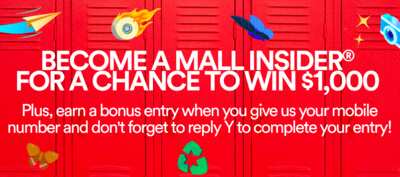 Simon Malls Shopping Spree Sweepstakes