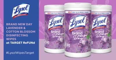 Clean & Calm – FREE LYSOL Brand New Day Disinfecting Wipes!