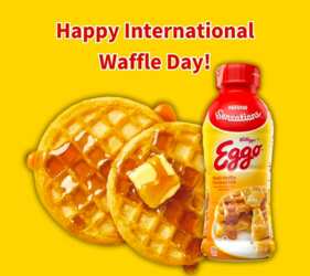 Sweepstakes: Get a chance to win produtcs from Nestle Sensations! - National Waffle Day 