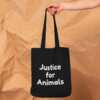 Free Justice for Animals Tote Bag for FREE!