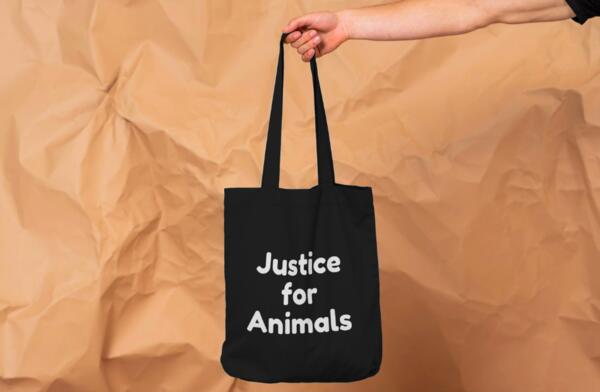 Free Justice for Animals Tote Bag for FREE!