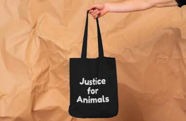 Free Justice for Animals Tote Bag for FREE!