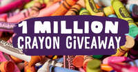 Crayola 1 Million Free Crayon Giveaway - Get 2 Free Boxes, hurry up!