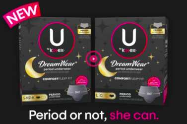 U by Kotex Period Underwear Sample for Free