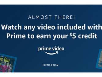 Free Amazon $5 Credit for Prime Users