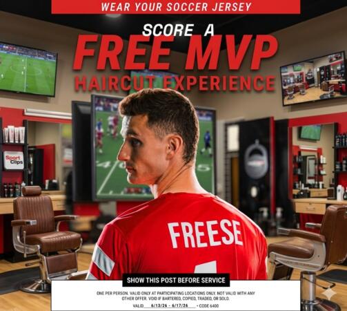 Claim Your FREE MVP Haircut at Sport Clips