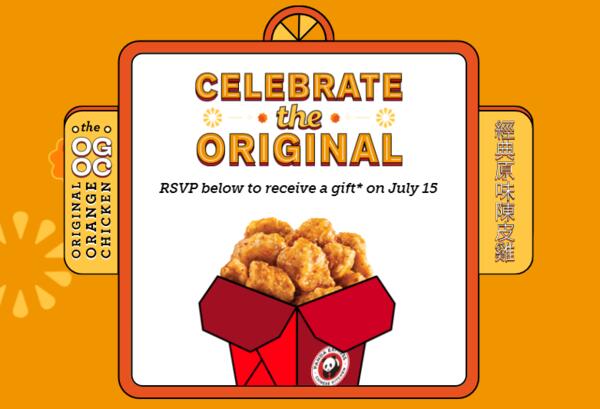 Gift for Free at Panda Express