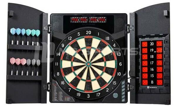 MD Sports Burnham Bristle Dartboard Cabinet Set for ONLY $54