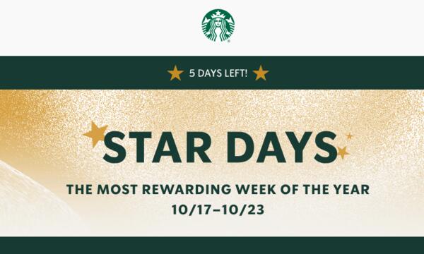 Starbucks Star Days Sweepstakes