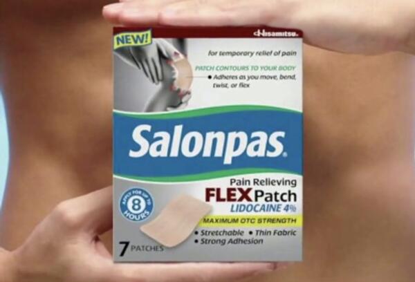 Free Sample of Salonpas Lidociane FLEX Patch