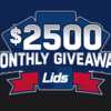 Lids $2,500 Monthly Giveaway