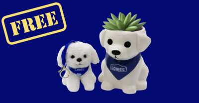 Family Fun Freebie: Puppy Planter & Keychain at Lowe’s!