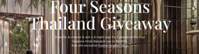 Trade in Your Baggage for Baggage Claim: Win a Trip to Four Seasons Thailand with Roame!