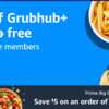 Prime Exclusive: Get a Free Year of GrubHub+ Today!