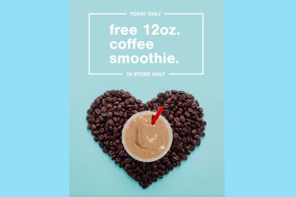 Coffee Smoothie for Free at Smoothie King