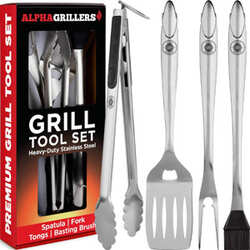 Free Alpha Grillers BBQ Tool Set