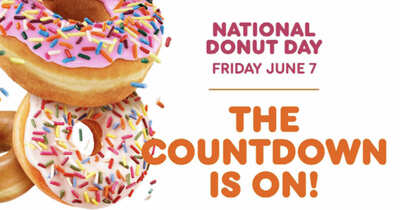 Don't miss your time, go for a Free Donut at Dunkin' on June 7th!