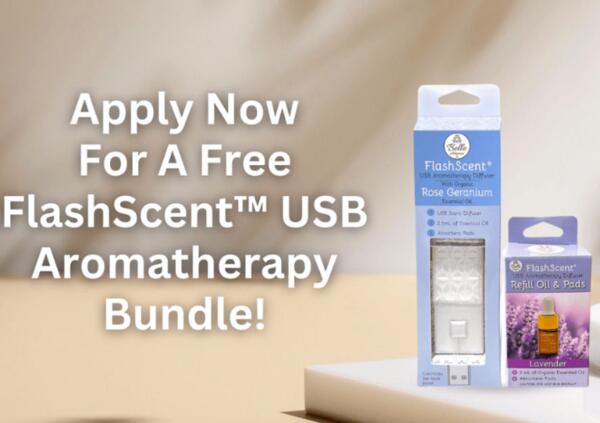 FlashScent USB Aromatherapy Diffuser Bundle for FREE