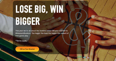 Secure a Free Game Play at Dave & Buster's with a Busted Bracket