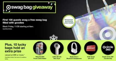 Score Freebies at Target This Black Friday – Swag Bag, Beats & More