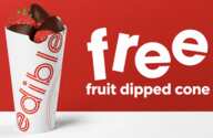 Claim a FREE Chocolate-Dipped Fruit Cone at Edible