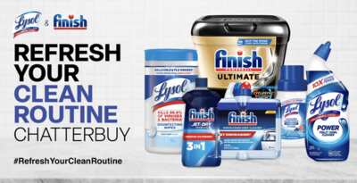 Level Up Your Clean Routine with FREE Lysol & Finish Samples
