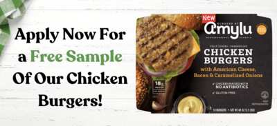 Healthy & Tasty: FREE Pack of Amylu Chicken Burgers!