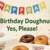 Sweet Birthday Surprise: Free 3-Count Doughnuts at Krispy Kreme