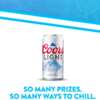 Enter the Coors Light Summer Sweepstakes for a chance to win 1 of 2,654 prizes!