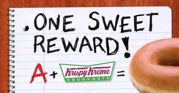Students with A’s Get Free Krispy Kreme!